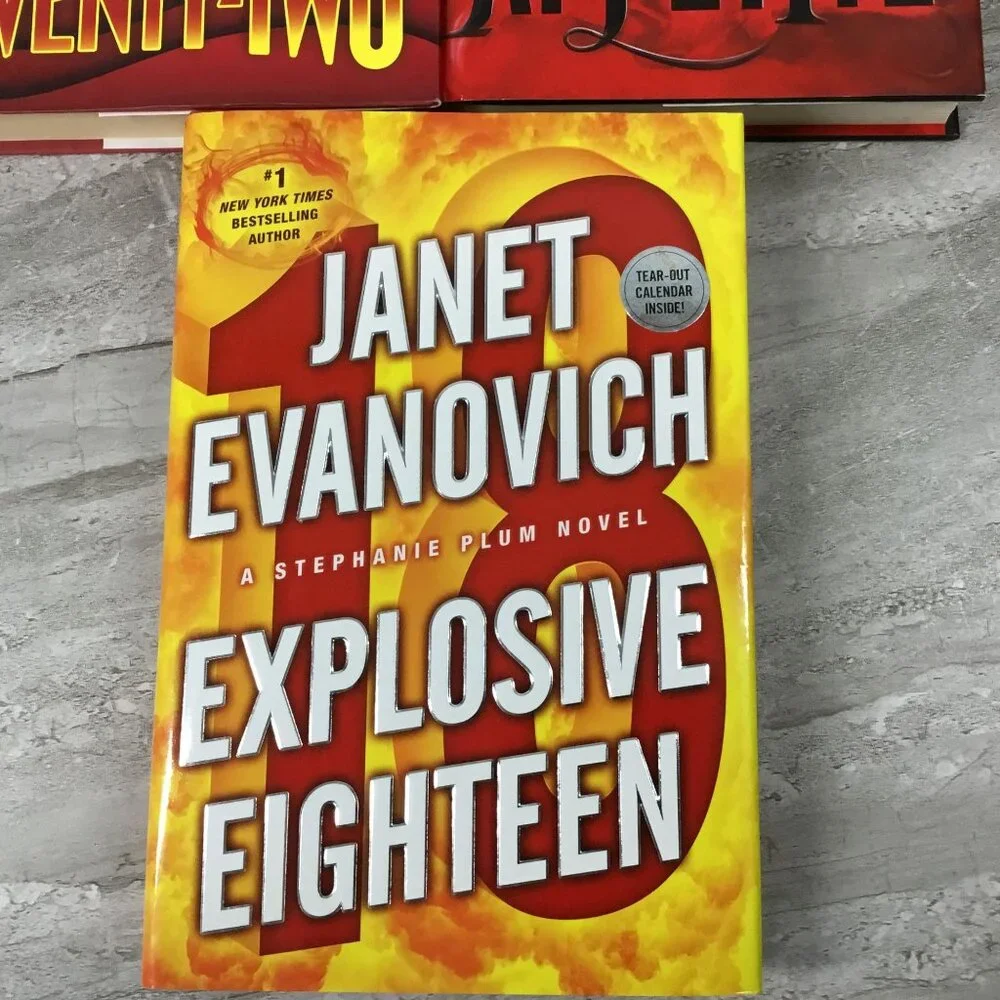 3 Janet Evanovich Hardcover Books Wicked Appetite Explosive Eighteen Tricky 22